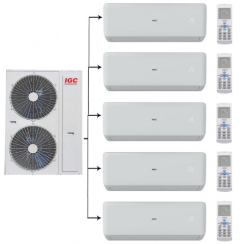 Мульти сплит система на 5 комнат IGC RAM5-X42UNH/RAK-X07NH*5шт