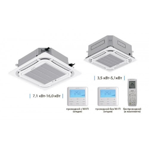 Кассетный кондиционер Aeronik ASI-AKH71R1/B-S INV/ASO-AGUHN71R1/INV(TF06)