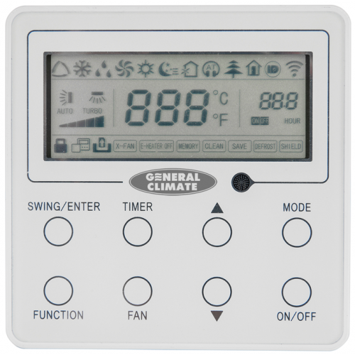 Кассетный кондиционер General Climate GC/GU-4C18HRF compact