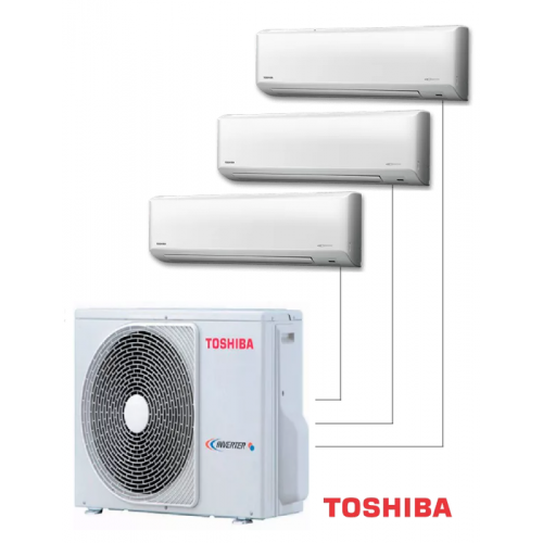 Внешний блок мульти сплит-системы на 3 комнаты Toshiba RAS-3M18G3AVG-E