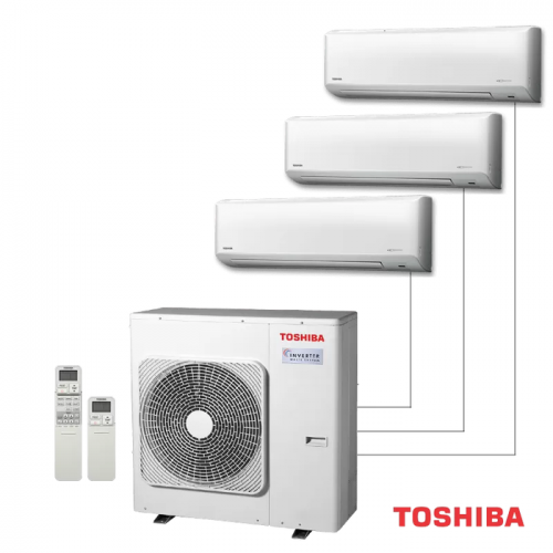 Внешний блок мульти сплит-системы на 3 комнаты Toshiba RAS-3M26G3AVG-E