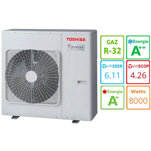 Внешний блок мульти сплит-системы на 4 комнаты Toshiba RAS-4M27G3AVG-E